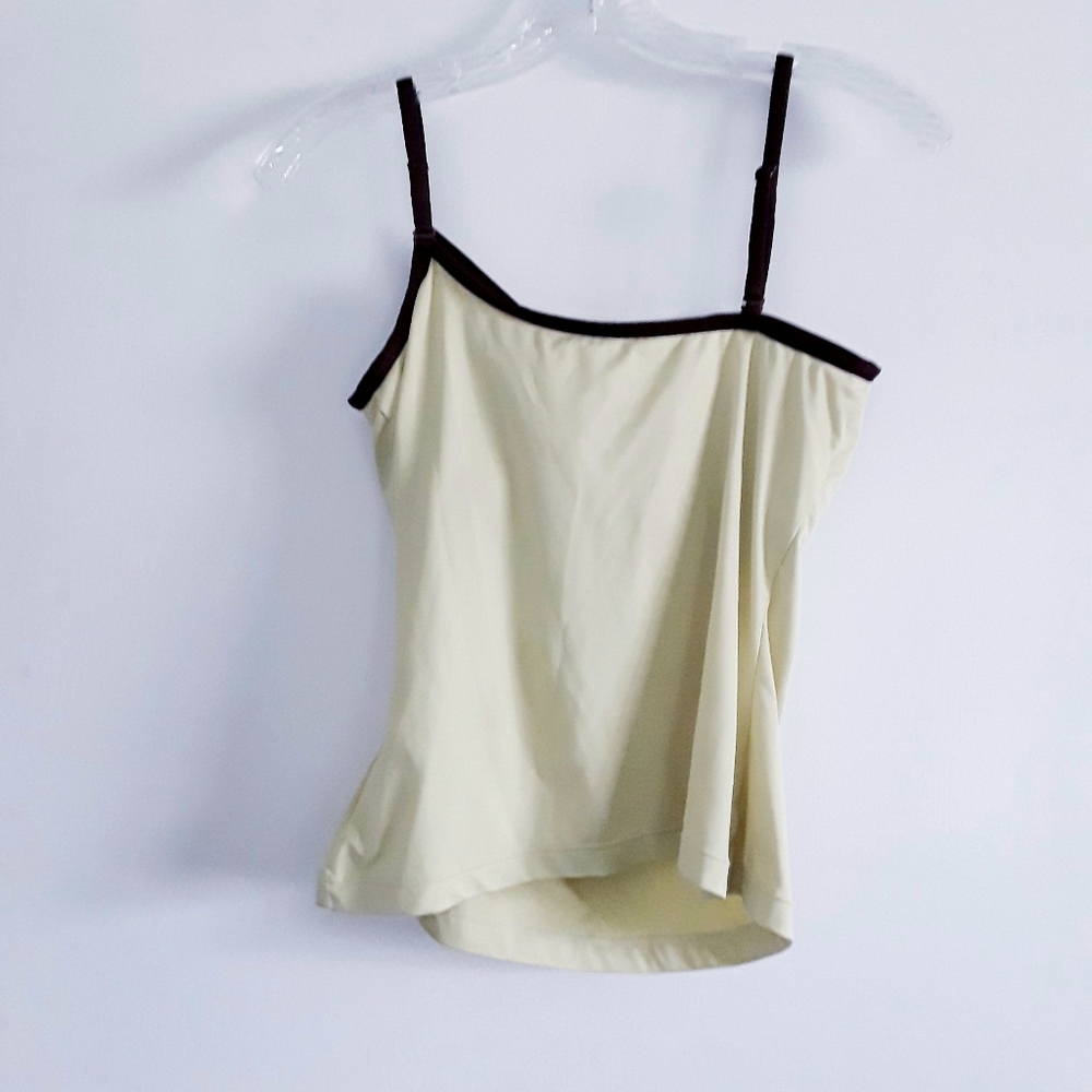 Nike Women's Asymmetric Yellow/Maroon Tennis Top - Picture 4 of 7
